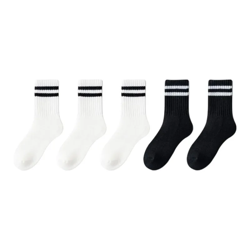 MIIOW Mid Calf Socks Unisex Combo Set-36