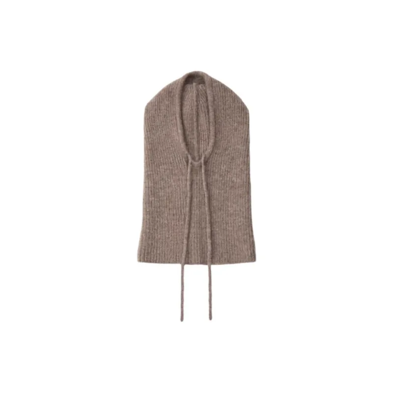 ZARA Wool Hats & Caps Women's Brown/Dark Taupe-1