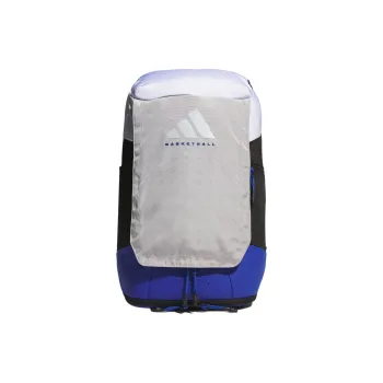Adidas Recycled Polyester Backpack Unisex White Collegiate Blue Gray Black