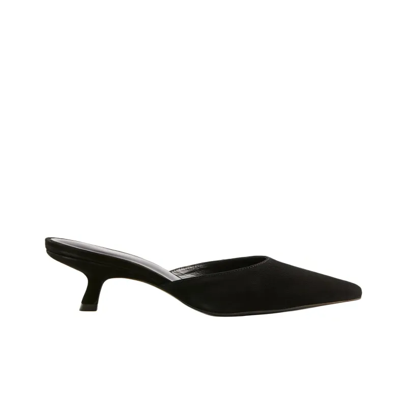 REFORMATION Wrap-toe Slippers Women's Black-1
