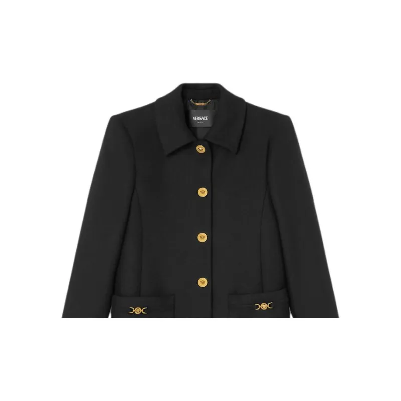 VERSACE La Medusa '95 Button Up Coat-5