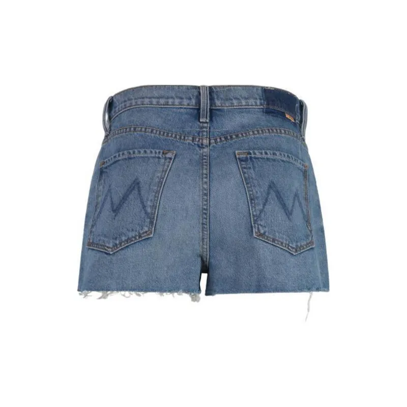 MOTHER The Ditcher Frayed DenimShorts-1