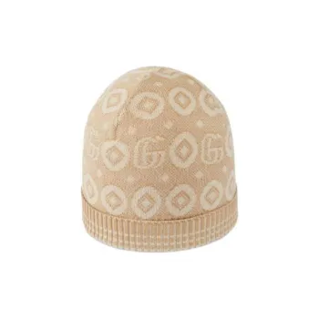 GUCCI Double G jacquard Cotton Beanie