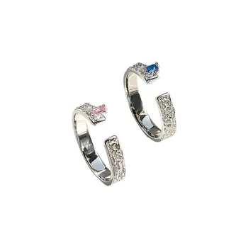 KEMLAIDA S925 Silver Rings Unisex