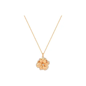 ERYU S925 Silver Necklaces Women's Gold