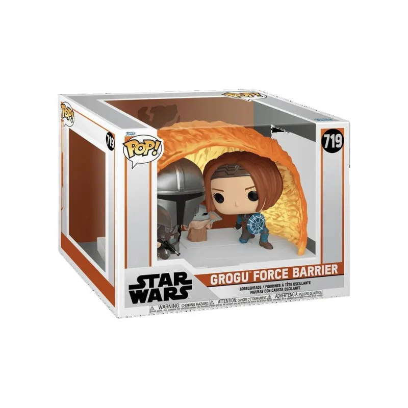 Funko Boba Fett Star Wars Characters The Mandalorian Force Barrier Chibi Figures-1