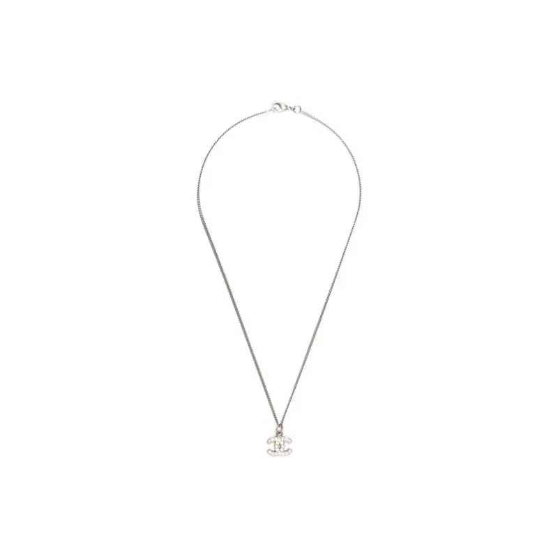 CHANEL 2019 Cc Rhinestone embellished Necklace-1