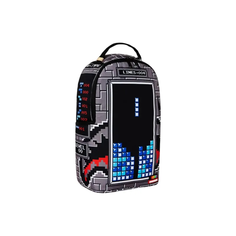 SPRAYGROUND X Tetris Shark Stacker DLXSR Backpack Grey-2