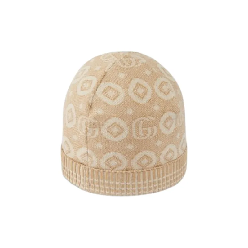 GUCCI Double G jacquard Cotton Beanie-1