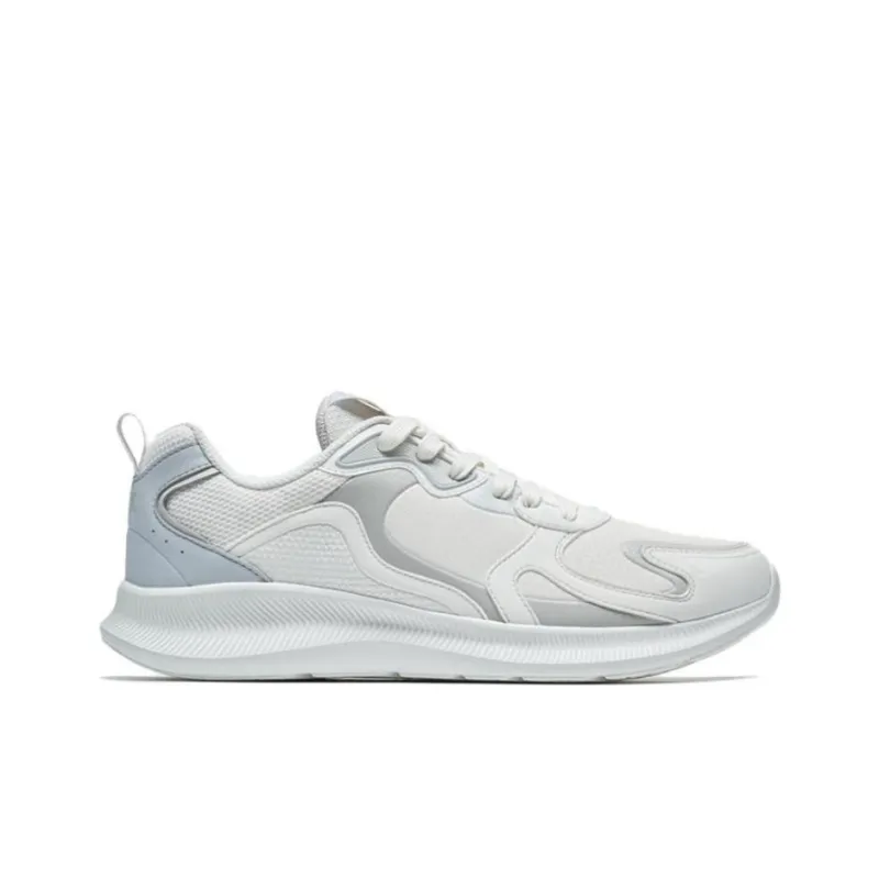 XTEP Cushioned Anti Slip And Wear Resistant Lightweight Low Top Running Shoes Men's White Gray-1
