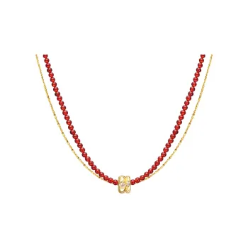 Arsis Copper Alloy Necklaces Unisex Gold/Silver