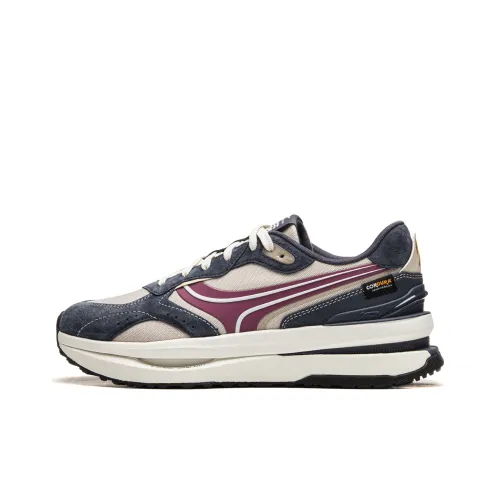LiNing Zhengrong Coverage Anti-Slip And Wear-Resistant Low-Top Skateboard Shoes Men's Beige Blue Red