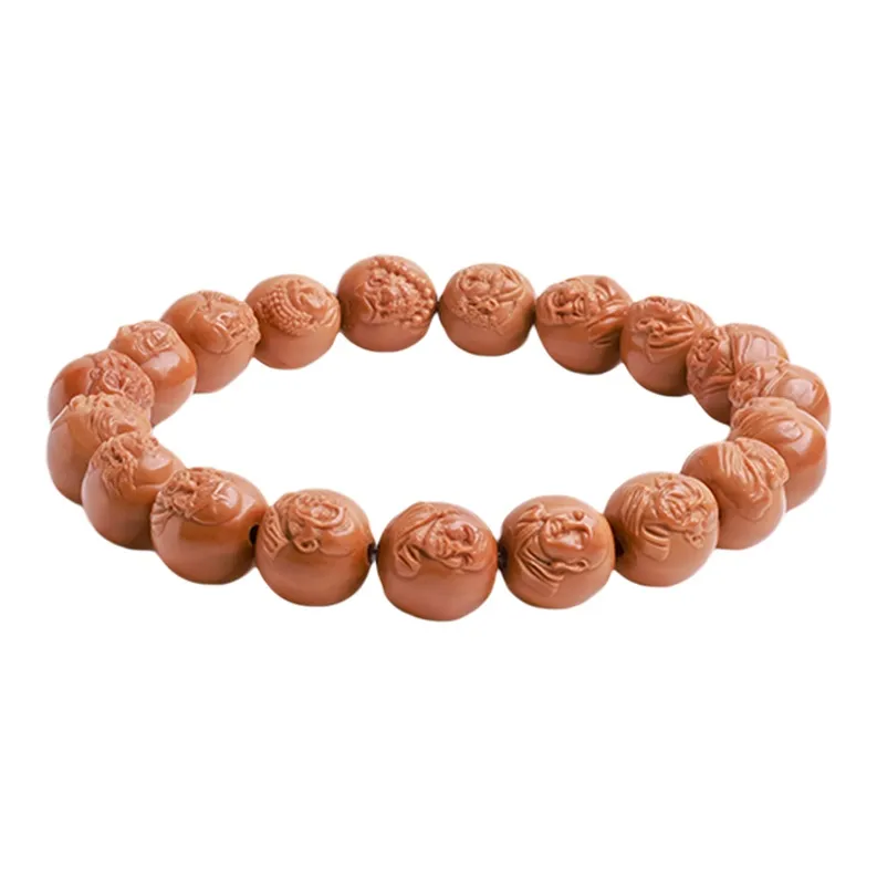 MUSHENGYUAN Monkey Head Walnut Bracelets Unisex-6