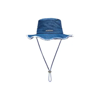 Jacquemus Cotton Bucket Hats Men's Marine Blue