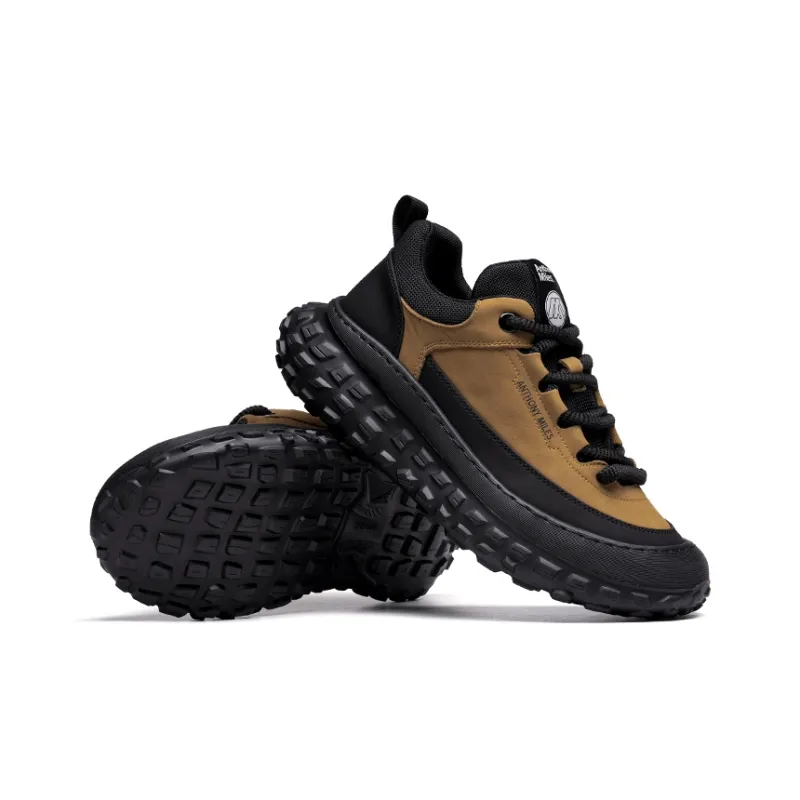 Anthony Miles Anti Slip And Wear Resistant Lightweight Low Top Hiking/Trekking Shoes Men's Orange-4