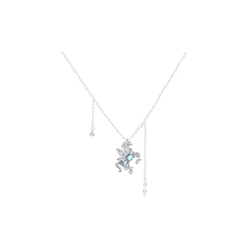 PARANOID PUPPY 925 Sterling Silver Collarbone Chain Necklace For Confession And Birthday Celebration Women's