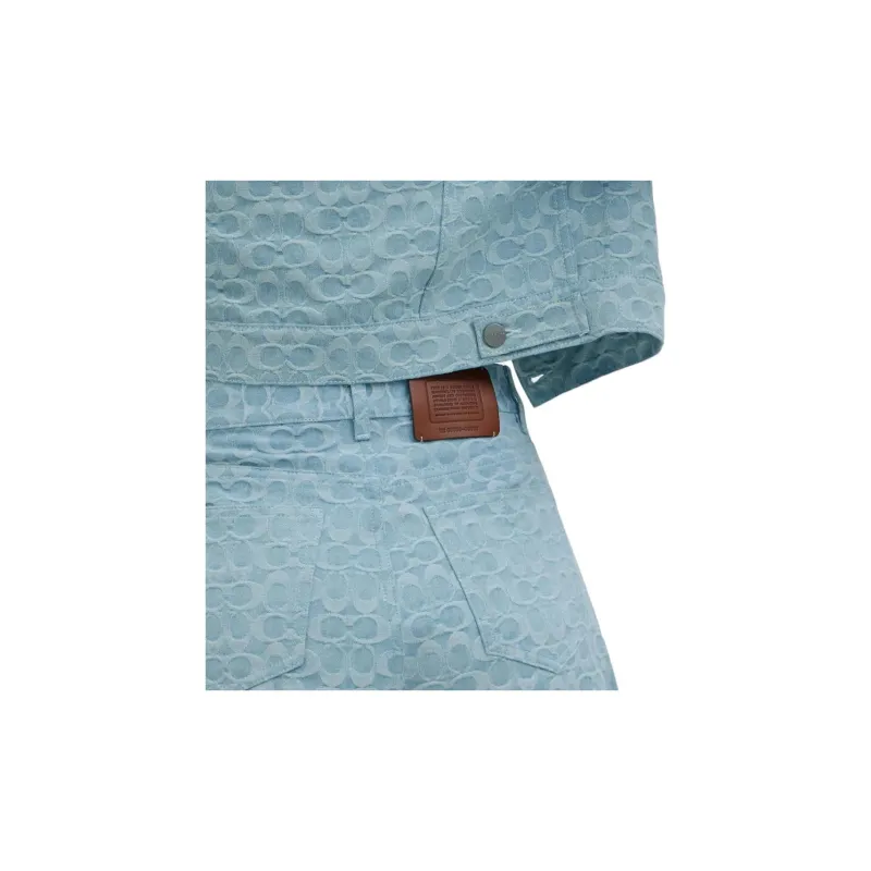 COACH Casual Shorts Women's Blue-3