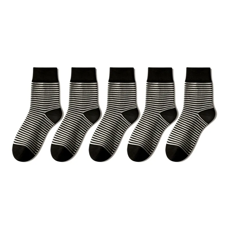 YINSHILIANGPIN Mid Calf Socks Women's 5 Pack-0