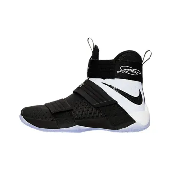 Nike Anti Slip Wear Resistant High Top Basketball Shoes Men's Black White