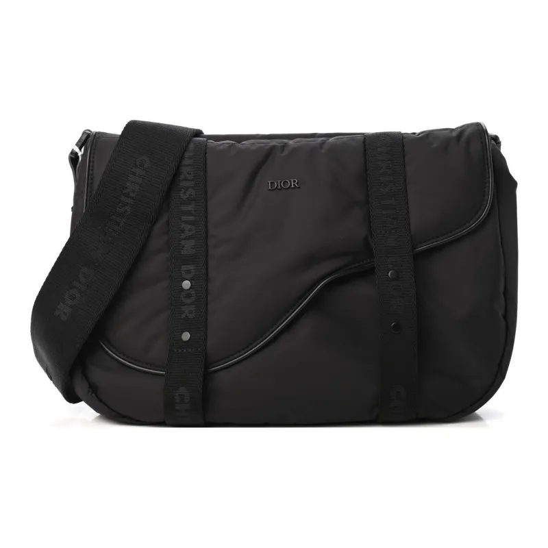 DIOR Nylon Messenger Bag Shoulder Bag Crossbody Bag Men's Black-1