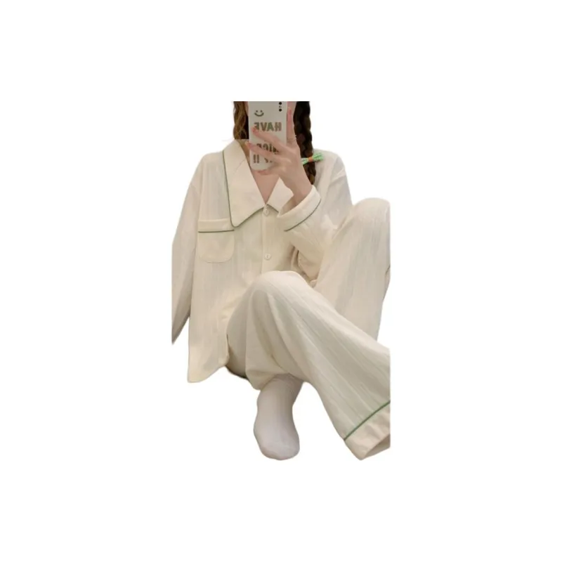 MIIOW Trend Party Series Pajama Set Women's White-4
