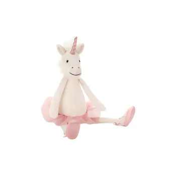 JELLYCAT Mythical Animal Collection Ballet Unicorn White Dolls Plush Doll 33cm Height