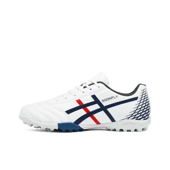 SOONFLY Soccer Shoes Men Low Top White