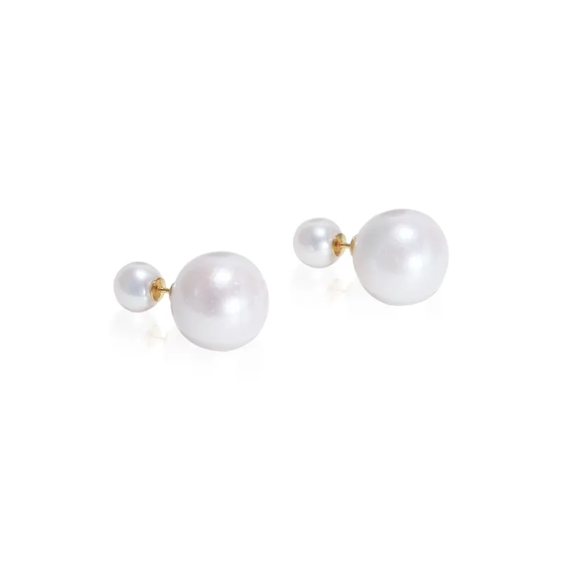IDOKAWA Freshwater Pearl Stud Earrings Women's-0