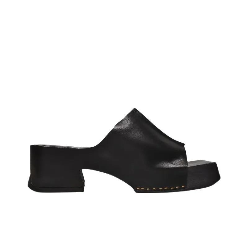 MIISTA Slide Slippers Women's Black-1