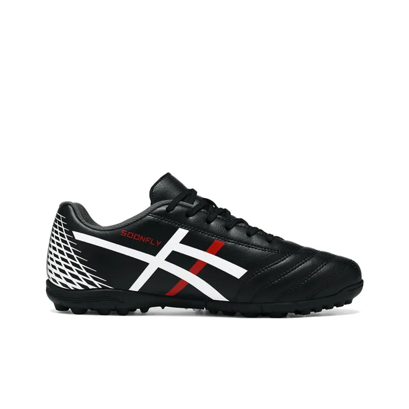 SOONFLY Soccer Shoes Men Low Top Black-1