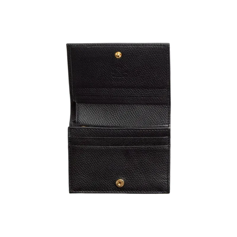 Valentino GARAVANI Grained Calfskin Wallet Women's Black-3