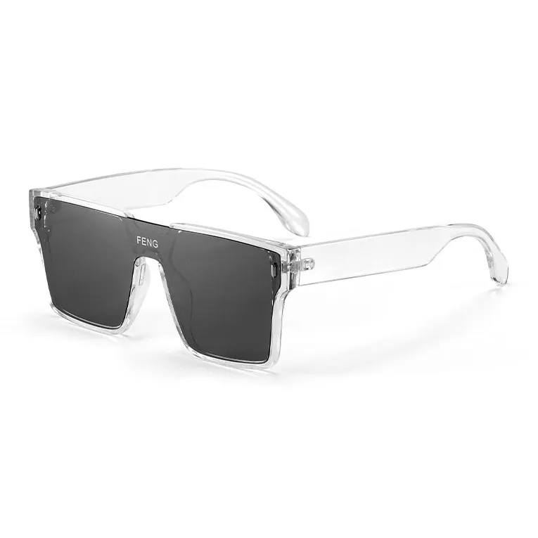 Wood Premium PC Square Sunglasses Unisex-0
