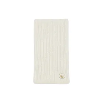 GUCCI Wool Knit Scarves Women's White