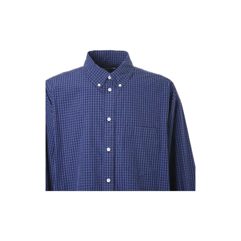 Balenciaga Shirt Loose Fit Men's Blue-2