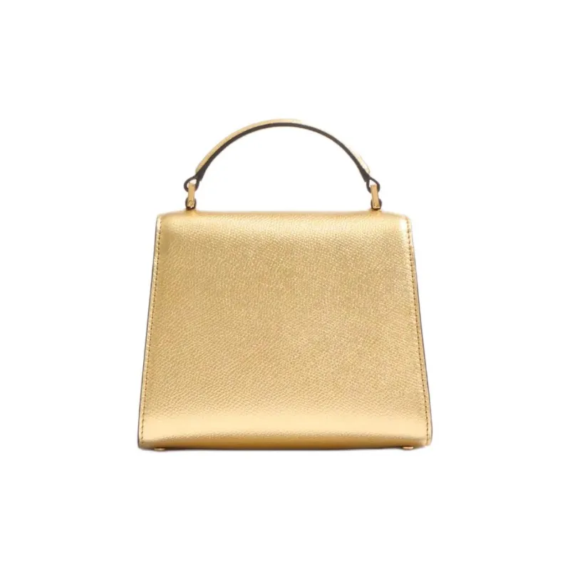 Valentino GARAVANIVSLING Grain Calfskin Shoulder Bag, Crossbody Bag, Handbag Mini Women's Gold-3