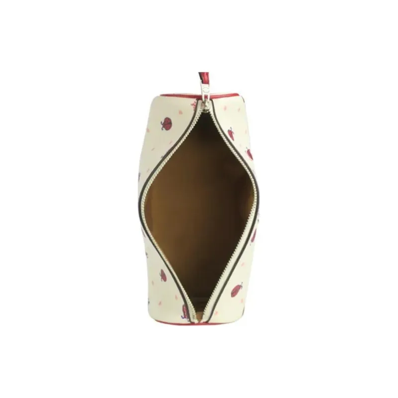 COACH PVC Clutch Makeup Bag Trumpets Women's White-2