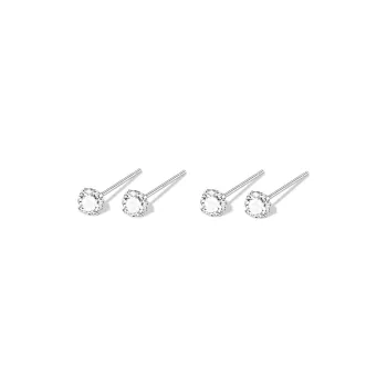 ETAHLOVE Sterling Silver Stud Earrings Unisex Bestie Girlfriend Birthday Surprise Anniversary Gift