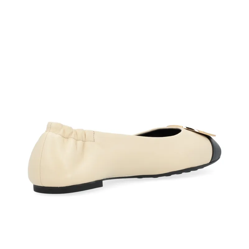 TORY BURCH Claire Cap Toe Ballet Black Women's-4