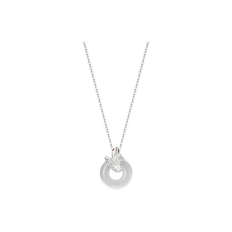 Long Fu Chalcedony Necklaces Women's-0