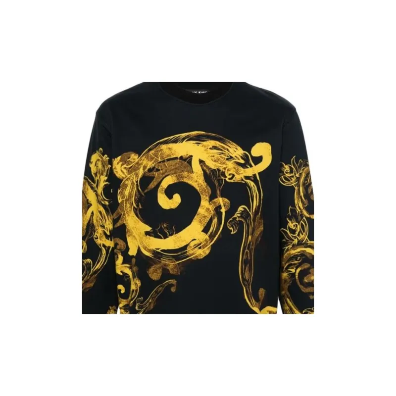 VERSACE JEANS Baroque Printed Crewneck Sweatshirt-5