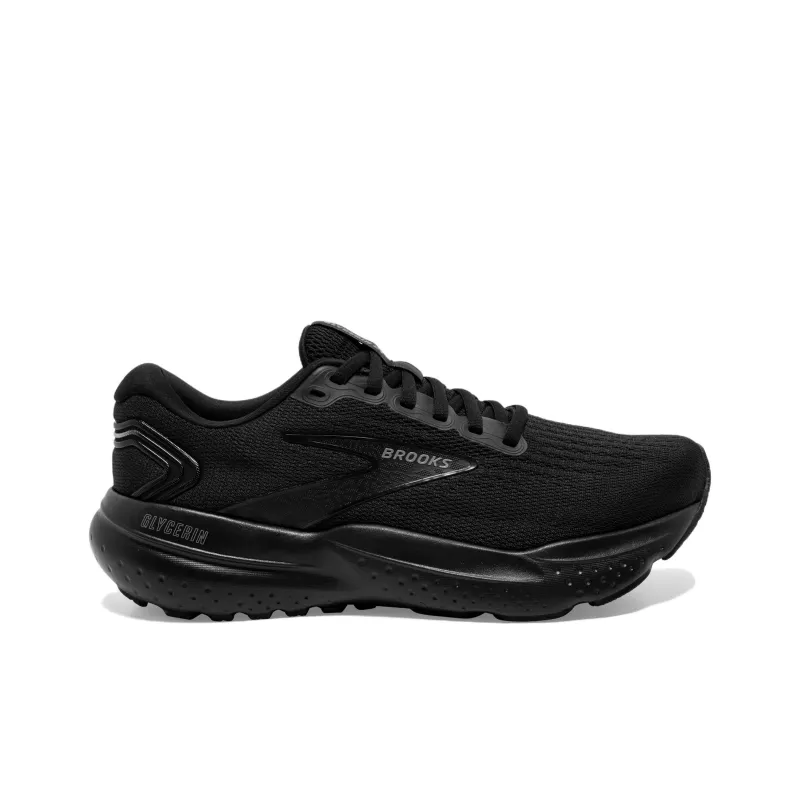 Brooks Glycerin 21 Anti Slip Wear Resistant Low Top Casual Running Shoes Women's Black-1