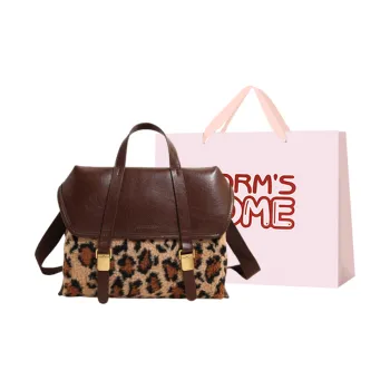 Worm's Home PU Backpack Women's Black/Coffee