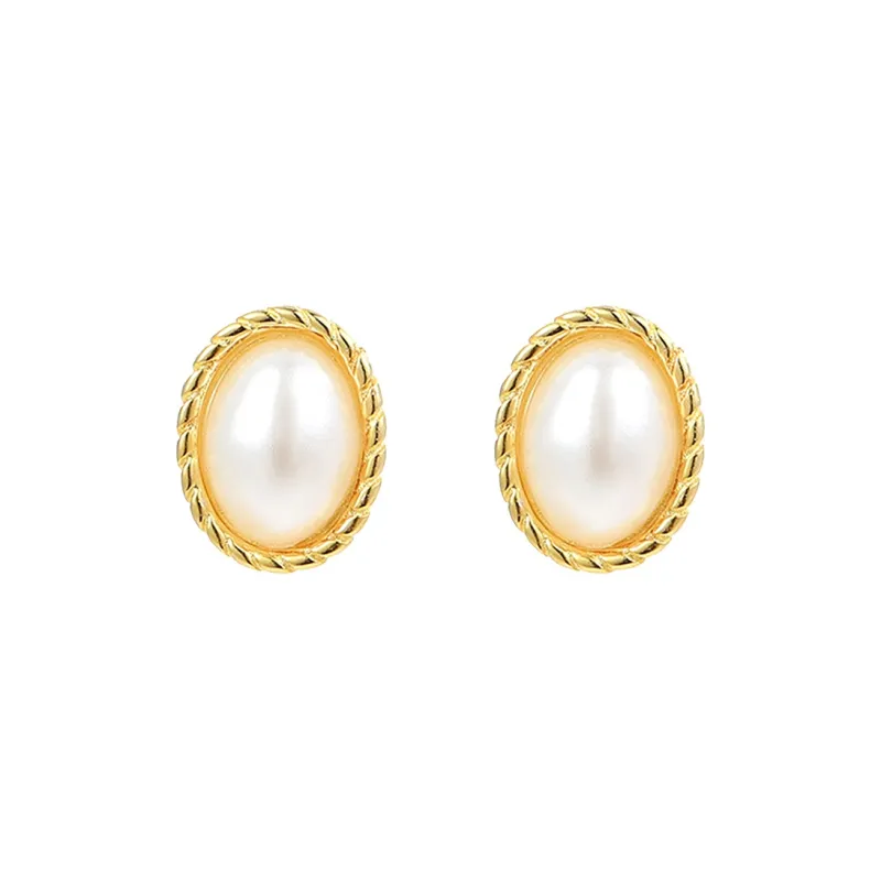 Sanpowa 925 Sterling Silver Stud Earrings Women's-6