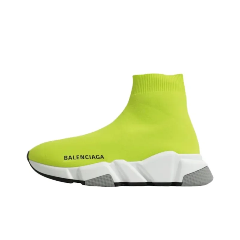 Balenciaga Speed Trainer Lime White Grey Black Women's-0