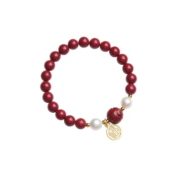 Strange Snow Cinnabar Jade Bracelets Unisex