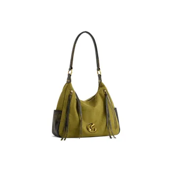 JACD Flannelette Shoulder Bag Regular Women's Wild Fern Green/Brown Earth Tone