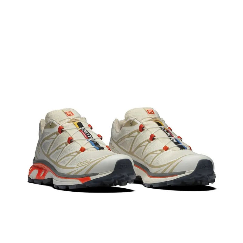 SALOMON XT 6 Bleached Sand Red Orange-3
