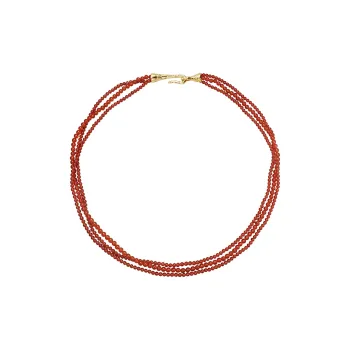 Arsis Copper Alloy Necklaces Unisex Red
