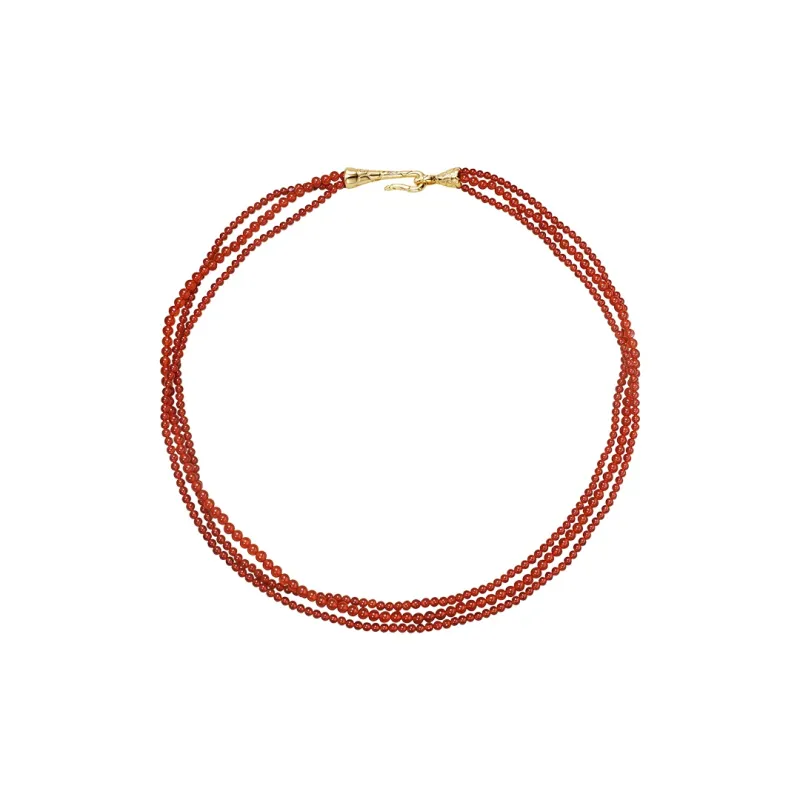 Arsis Copper Alloy Necklaces Unisex Red-0