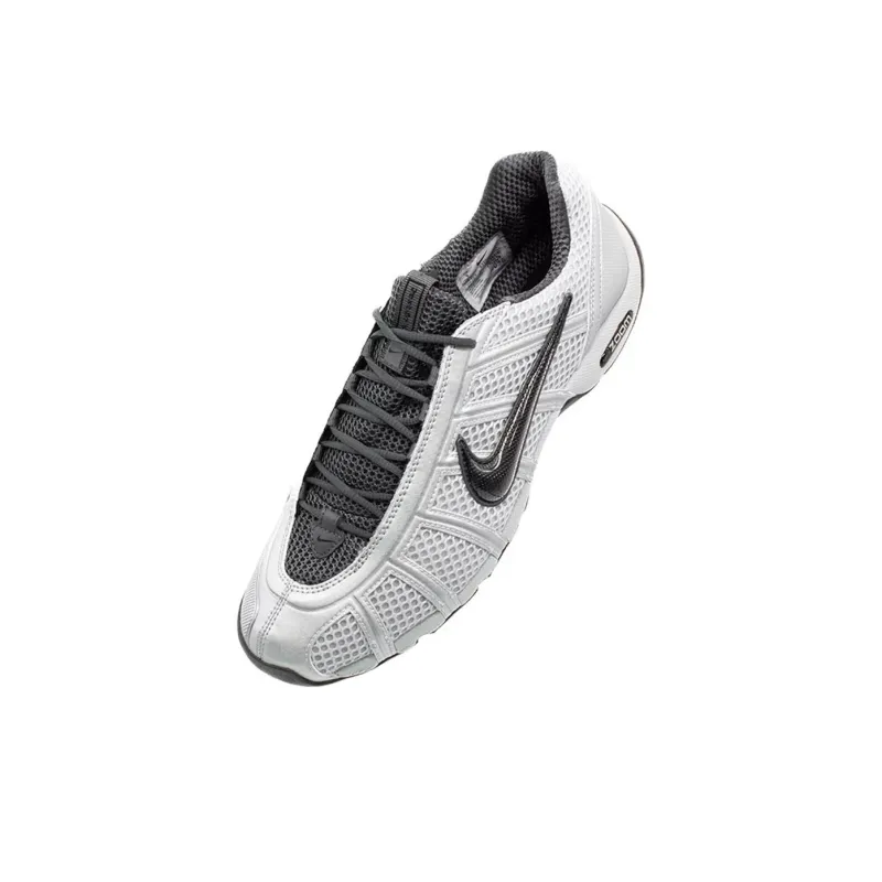 Nike Anti Slip Wear Resistant Low Top Training Shoes Men's White Gray-3